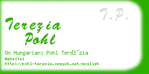 terezia pohl business card